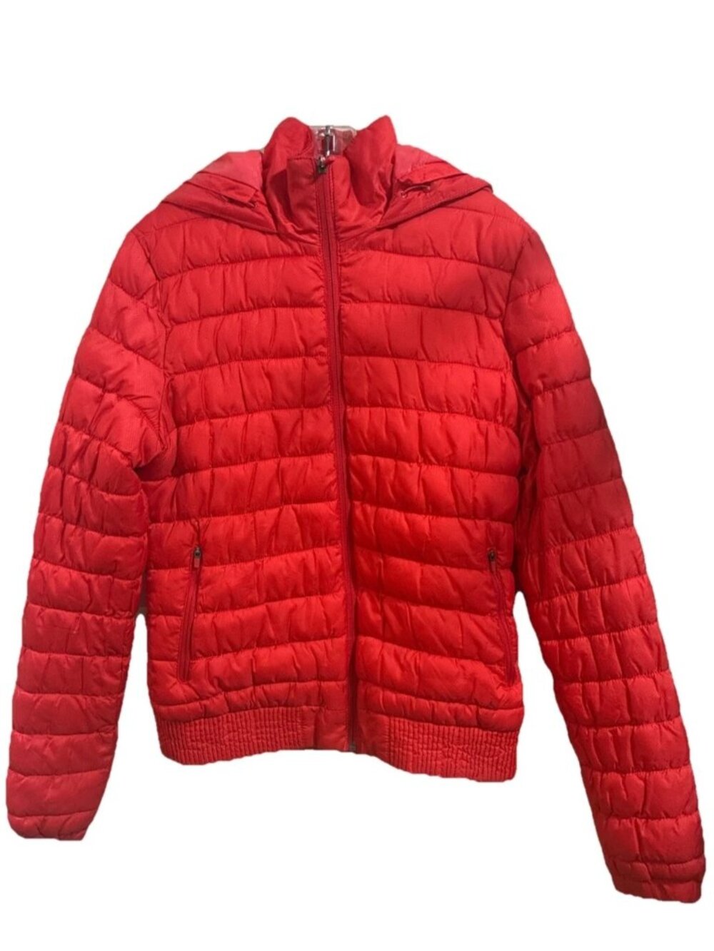 Merrell Women's Astor Puffer Jacket Hooded Quilted Orange Sz S